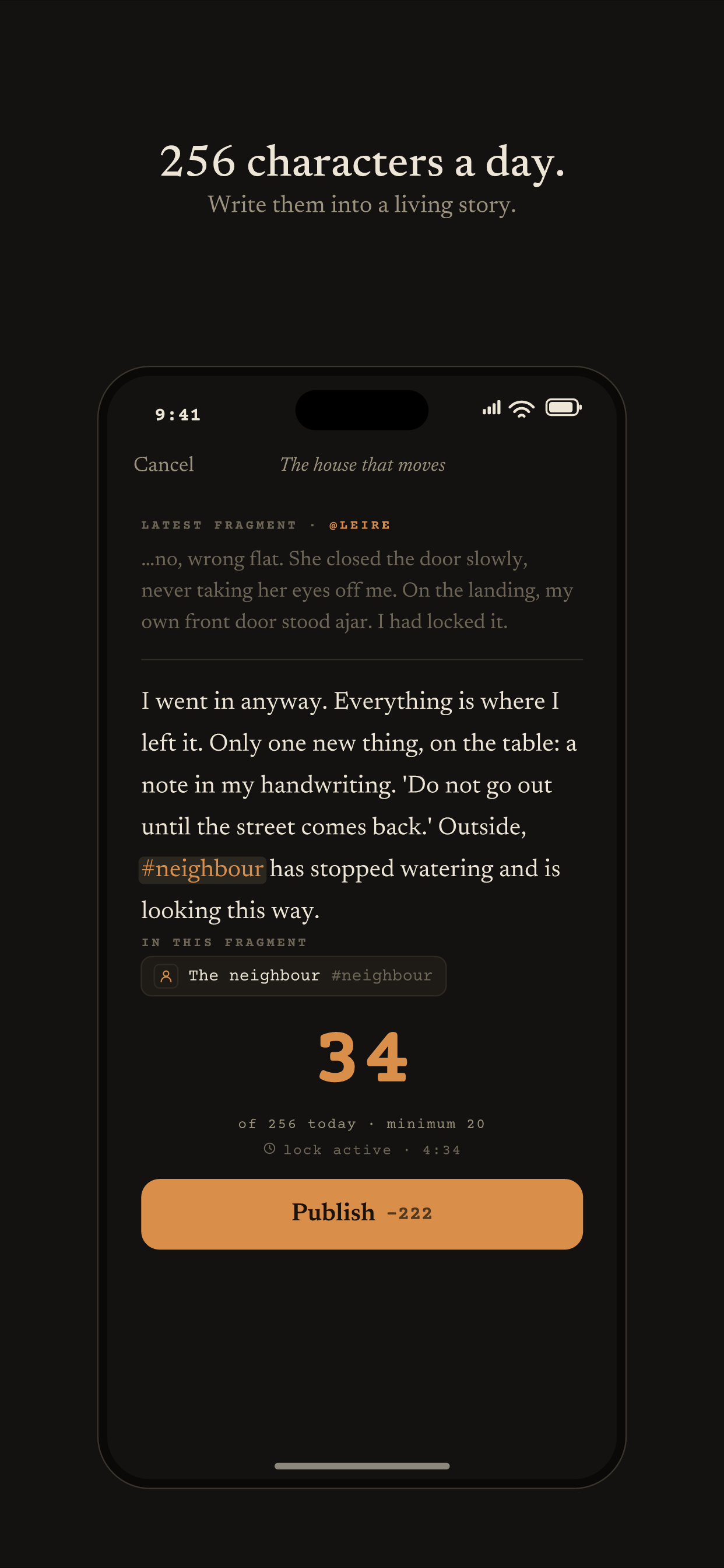 Story256: story feed